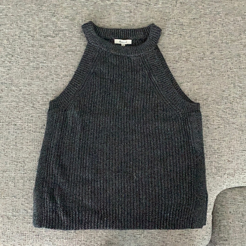 Madewell high neck tank sweater